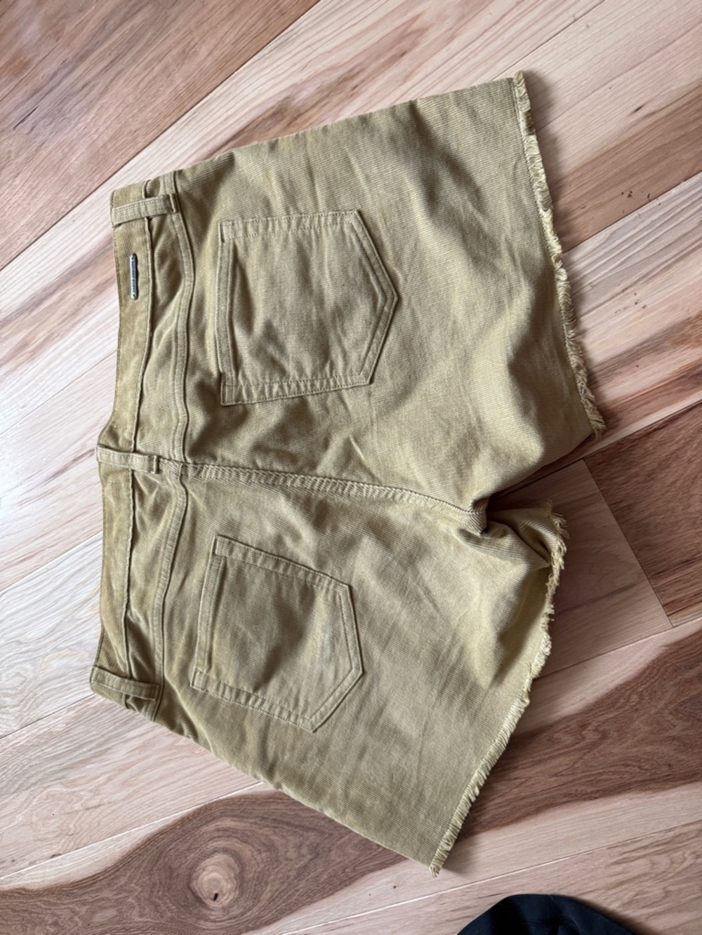 Carve Designs Olive Green Corduroy Waistband Shorts - Picture 4 of 7